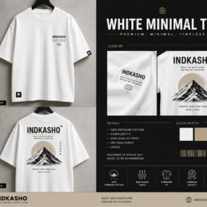 premium oversized white t shirt